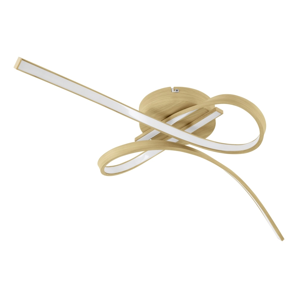 Houtlook led plafondlamp Selvina 2 68cm