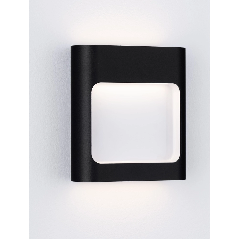 Zwarte wandlamp Tall up en down