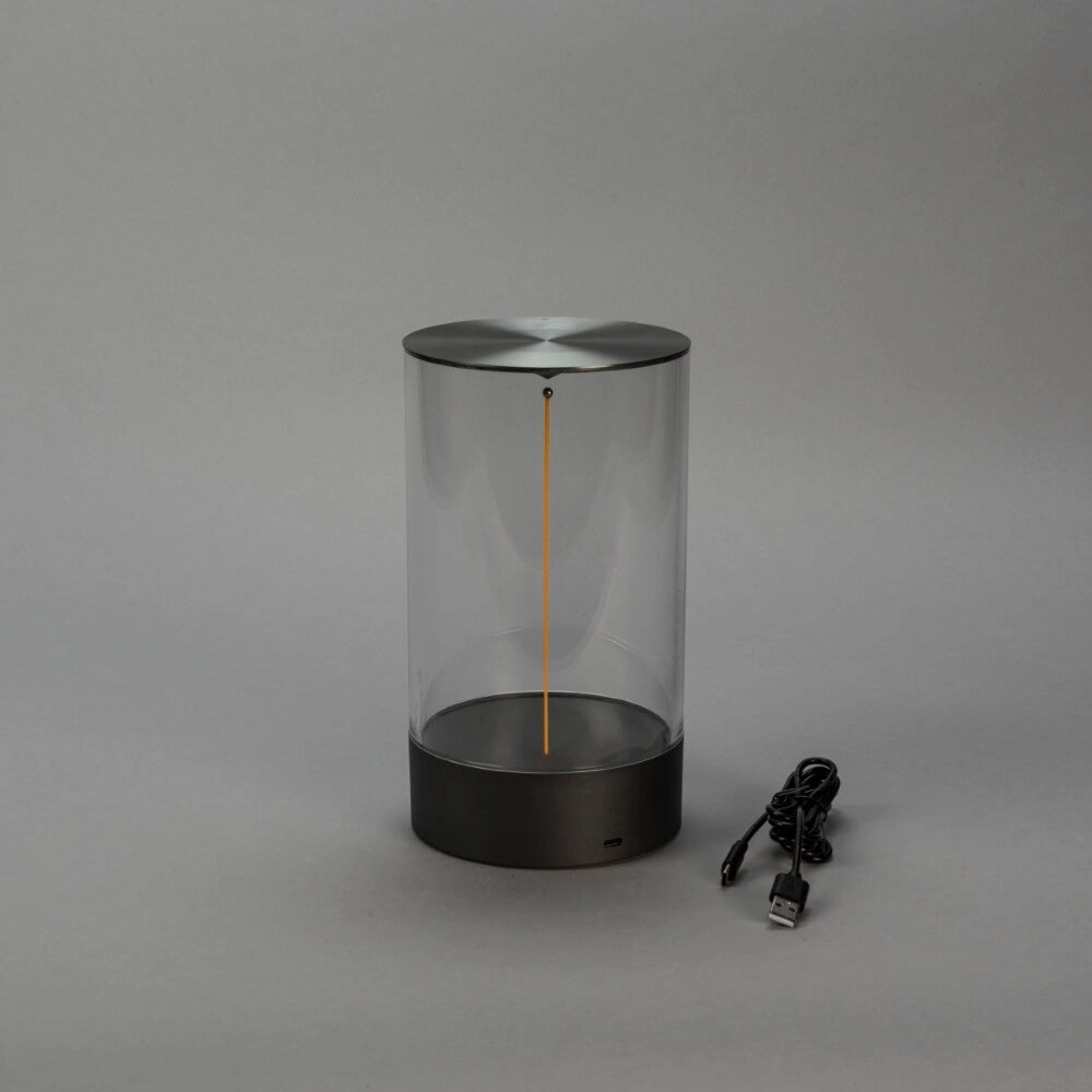 Oplaadbare lamp Edison M antraciet KonstSmide 7318307848373