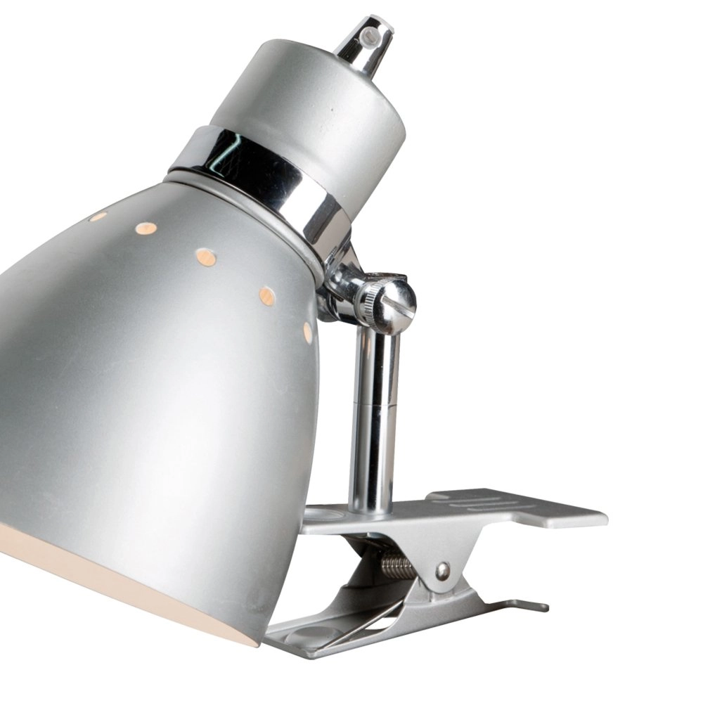 Klemspot Spring grijs met chroom Steinhauer 8712746075243