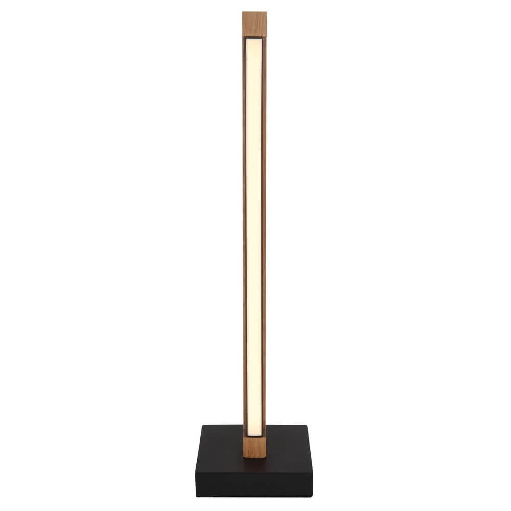 Design tafellamp Starla zwart met hout 48cm Globo 9007371459292