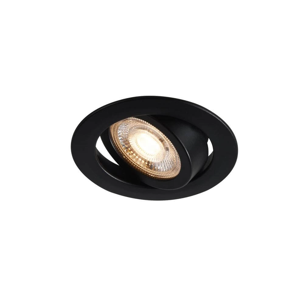 Zwarte inbouwspot Monolo Ø 8,2cm Nordlux 5704924023187