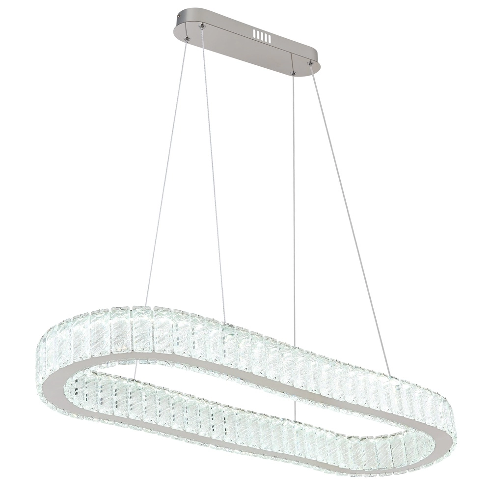 Ovale hanglamp Mucky chroom Globo 9007371445998