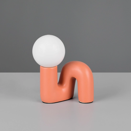 Tafellampje Quinn abrikoos Trio 4017807682267