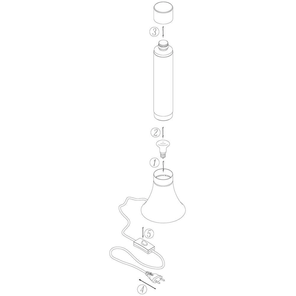 Lavalamp Volcan zwart met blauw Steinhauer 8712746177671