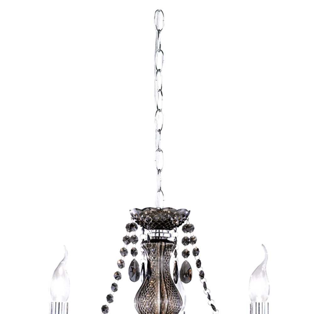 Kroonluchter Luster Crystal 40cm 3-lichts zwart transparant Trio 4017807223828