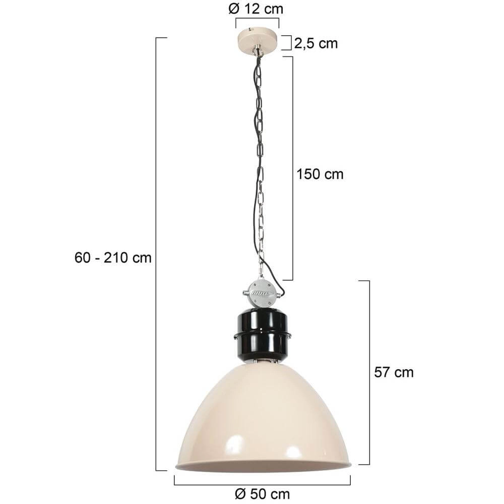Hanglamp Clearvoyant crème Ø 50cm Steinhauer 8712746178722