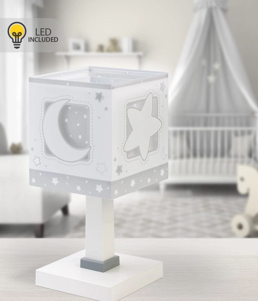 Tafellampje Moonlight glow in the dark wit Dalber 8420406002422