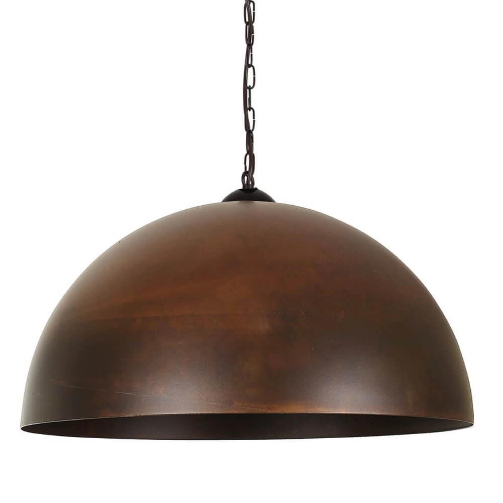 Roestige hanglamp Hemisphere Rust L Ø 50cm Roestige hanglamp Hemisphere Rust L Ø 50cm