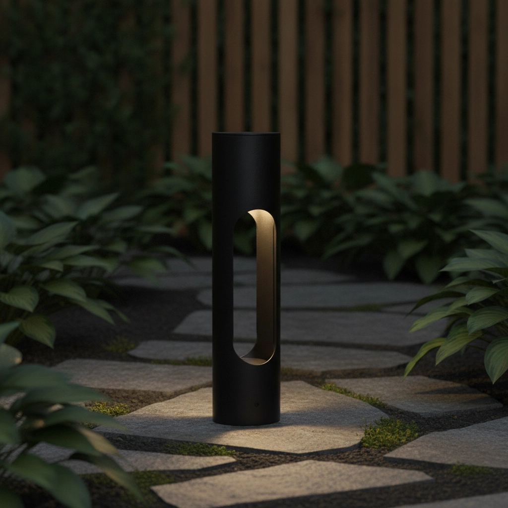 Strakke lamp Ellery zwart 36cm