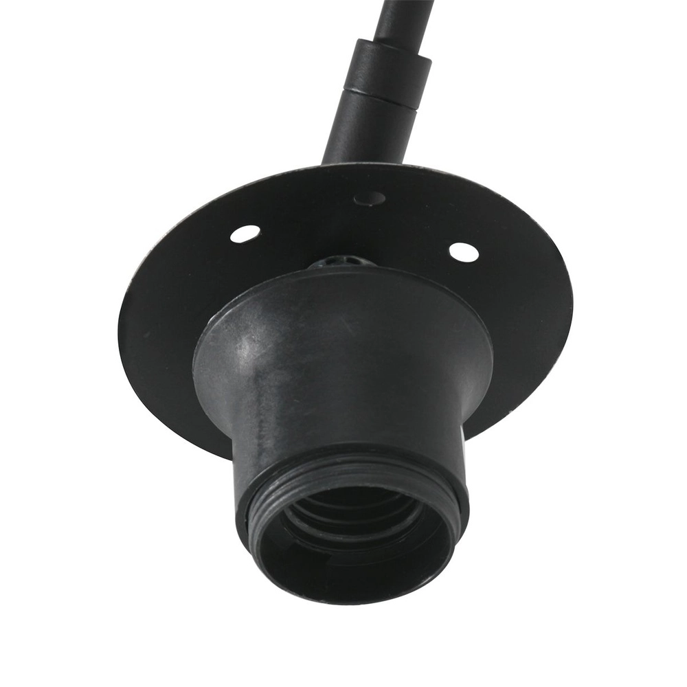 Wandlamp boog Sparkled Light zwart met rotan kap Steinhauer 8712746181982