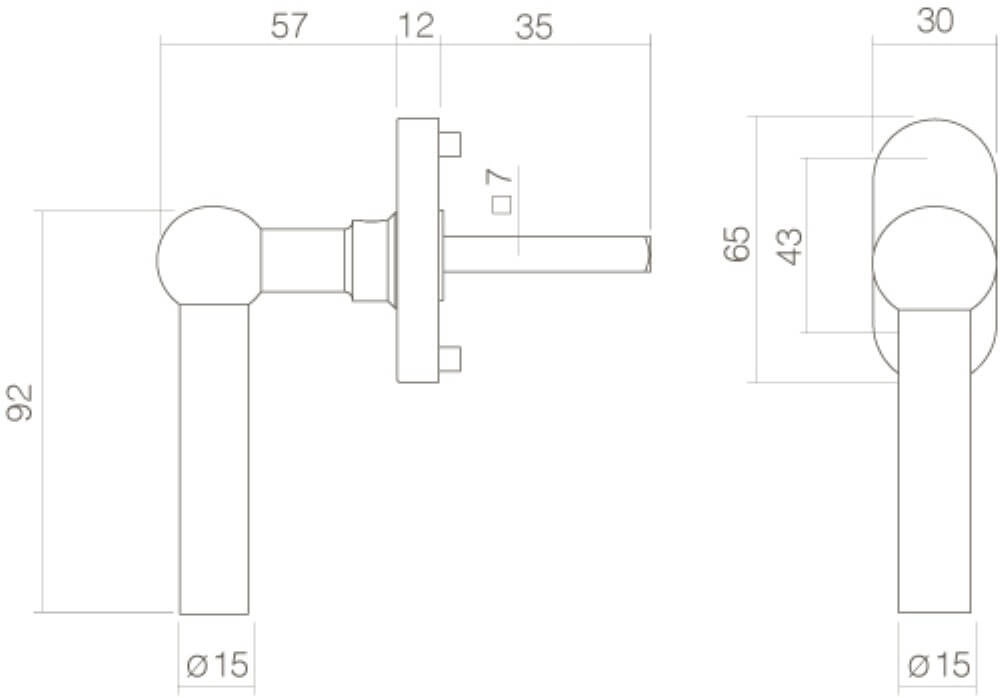 Raamkruk L-vorm Ventra RVS Intersteel 8714186112649