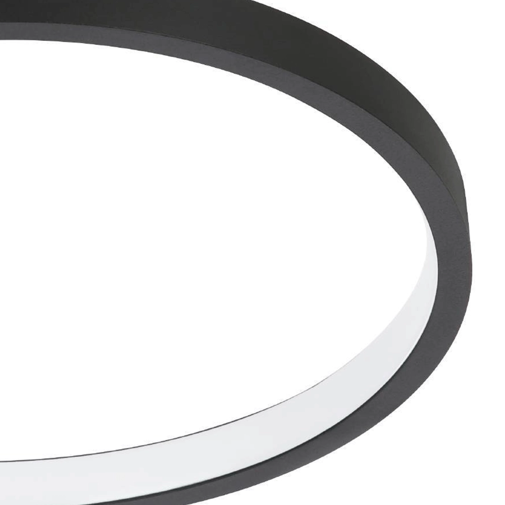 Instelbare led plafondlamp Gafares rond - zwart Eglo 9008606241002