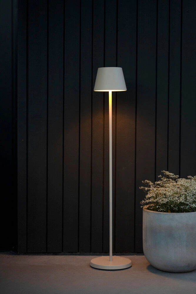 Oplaadbare vloerlamp Pomezia Medium zand bruin KonstSmide 7318307841336