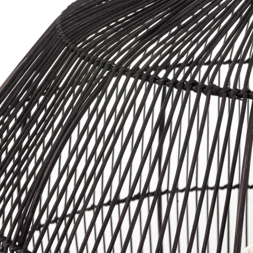 Rotan hanglamp Haiti L Ø 53.5cm zwart Lyora 5903139111683