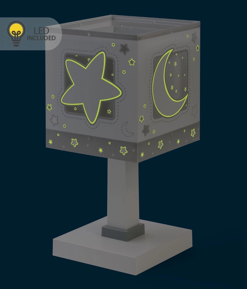 Tafellampje Moonlight glow in the dark wit Dalber 8420406002422