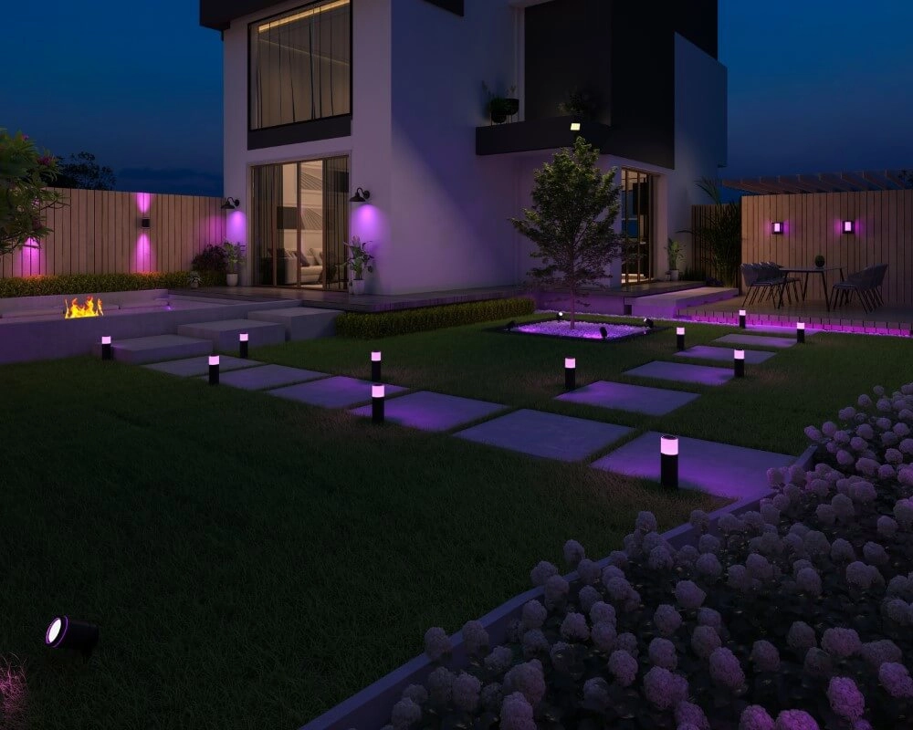 Smart buitenlamp Link 2L up down - zwart Circle 8712879149569