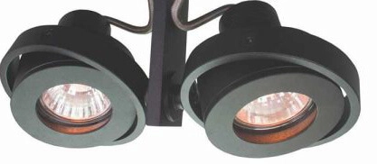 Zwarte opbouwspot Meist 2-lichts Artdelight 8719831731824