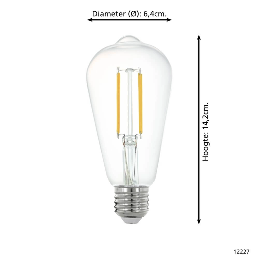 Led lampenbol Zigbee - E27 - 6 watt - 2700K - ST64 Eglo 9002759122270