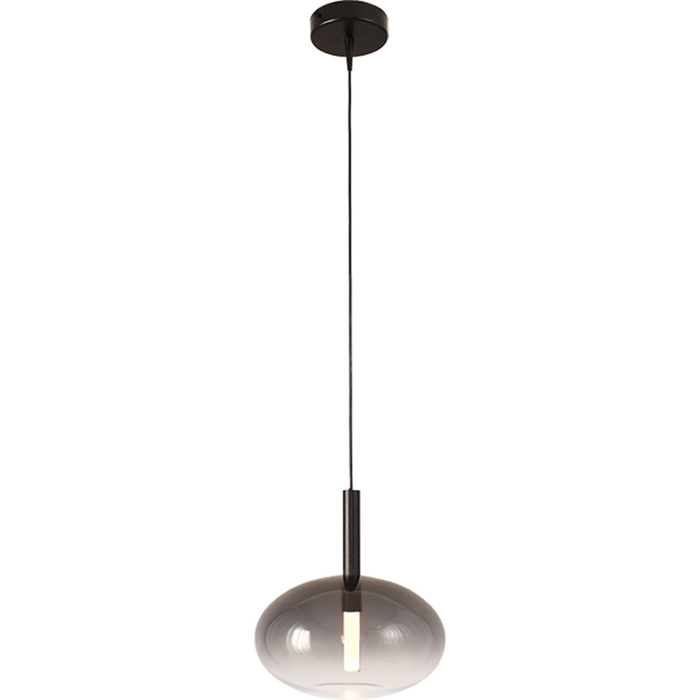 Hanglamp Ø 24cm Lido Onion met smoke-fading glas