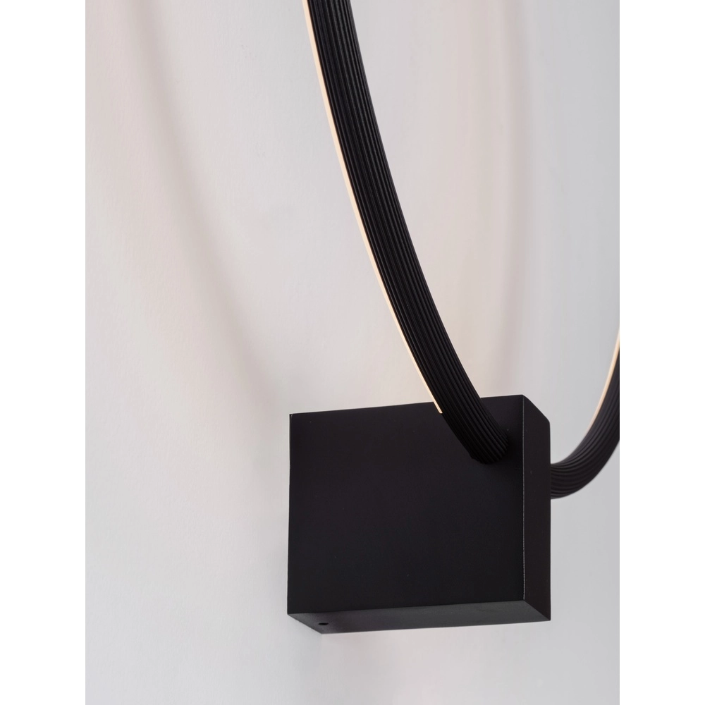 Ronde wandlamp Cercio zwart Lyora 5212017473677