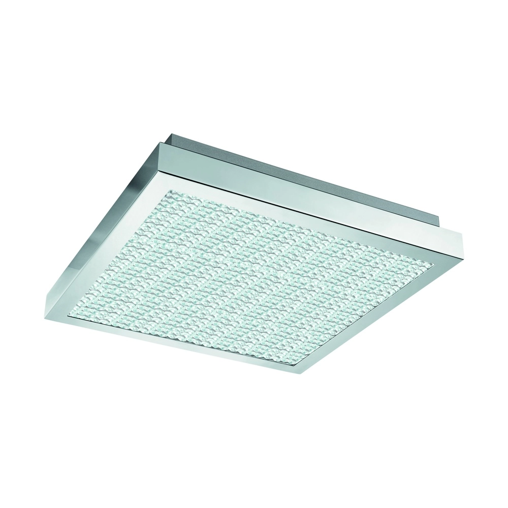 Plafonniere Cardito vierkant chroom