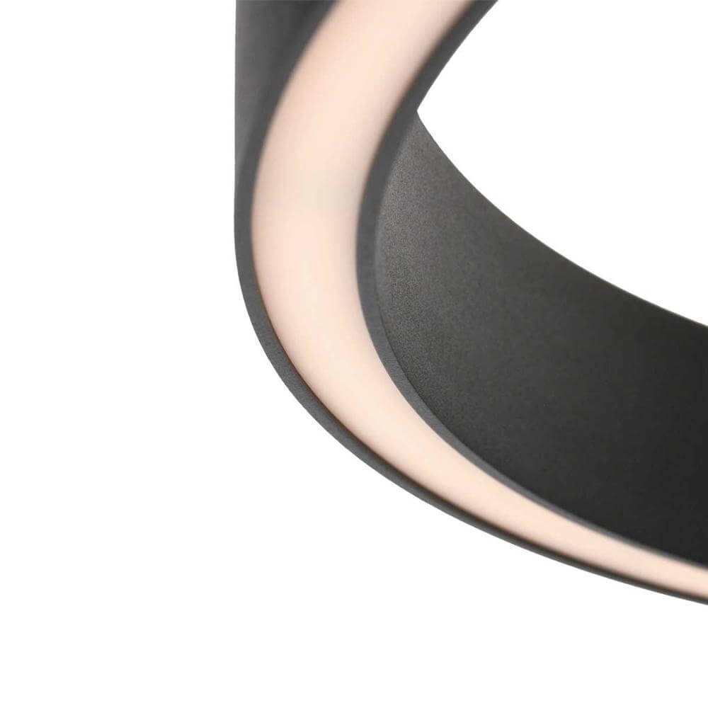 Moderne vloerlamp Mykty zwart Ø 40cm Steinhauer 8712746178173