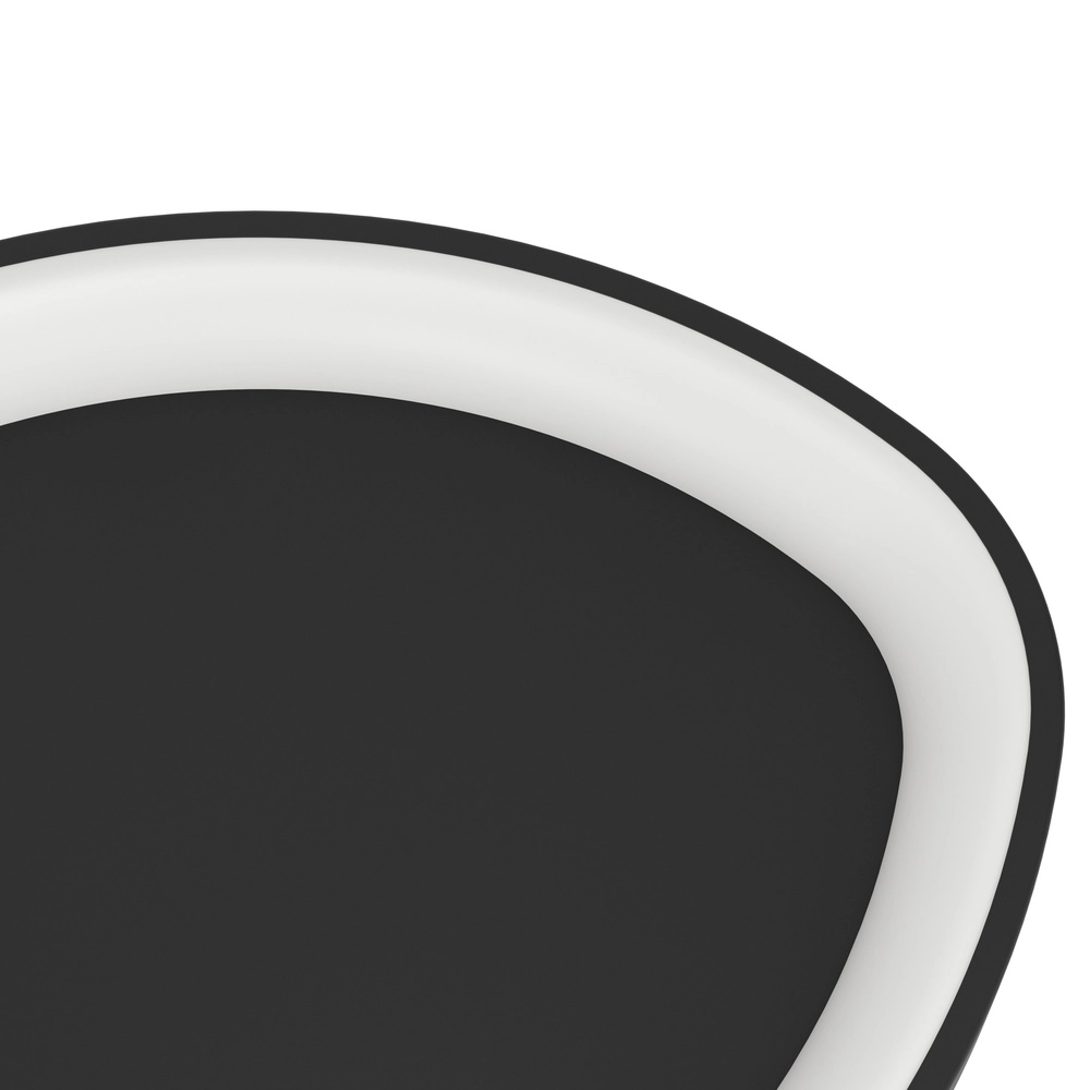 Moderne led plafondlamp Loretello zwart - Ø 35cm Eglo 9008606316434