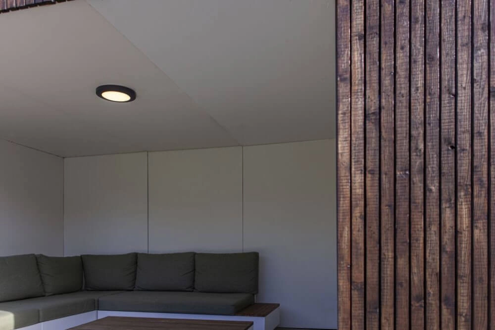 Ronde plafondlamp Kayah zwart Lutec 6939412014845