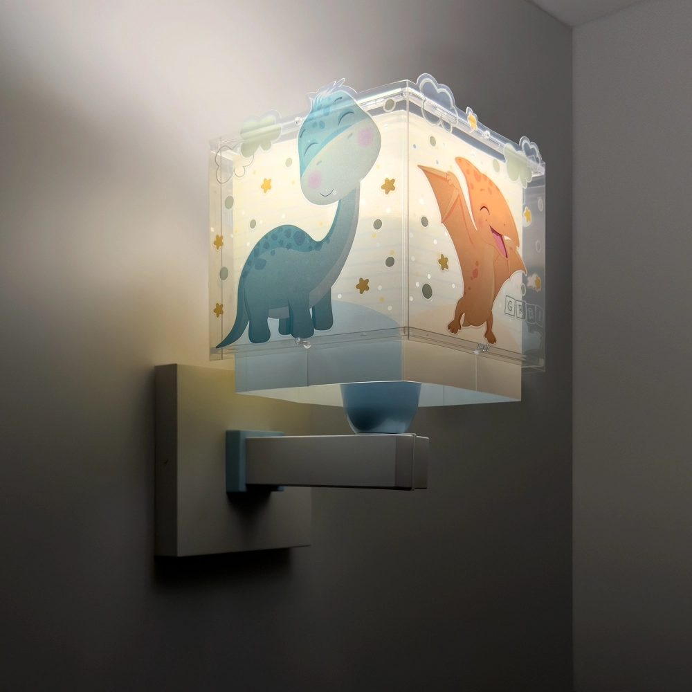 Wandlamp Baby Dinos blauw Dalber 8420406634593