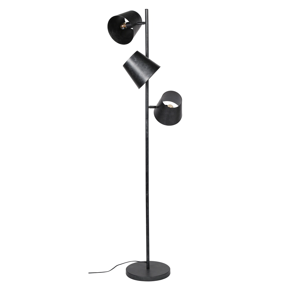 Rustieke vloerlamp Kinetic 167cm - charcoal Lyora 8716803513181