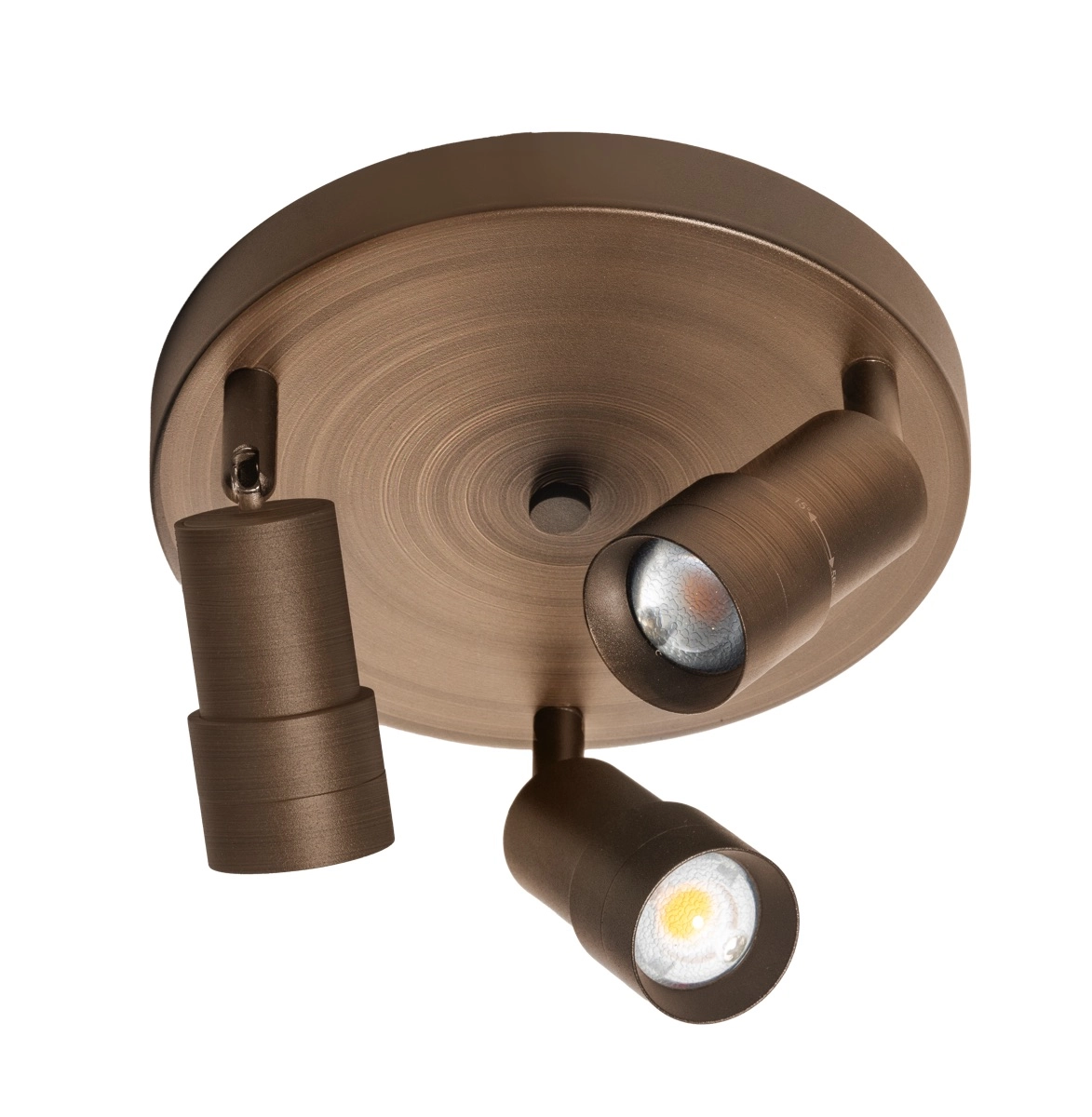 3-lichts opbouwspot Liam led - brons