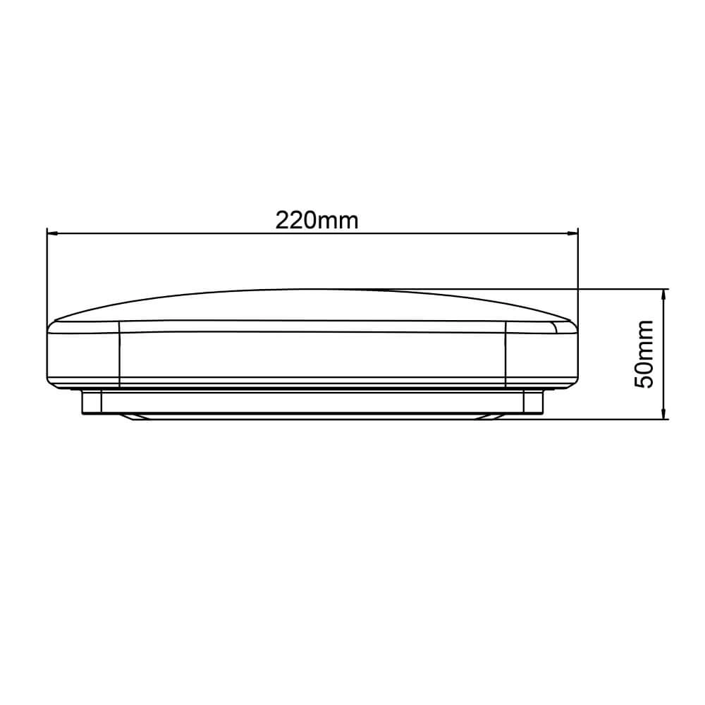 Tijdloze plafondlamp Farica 22cm - 3000K - Led Brilliant 4004353410406