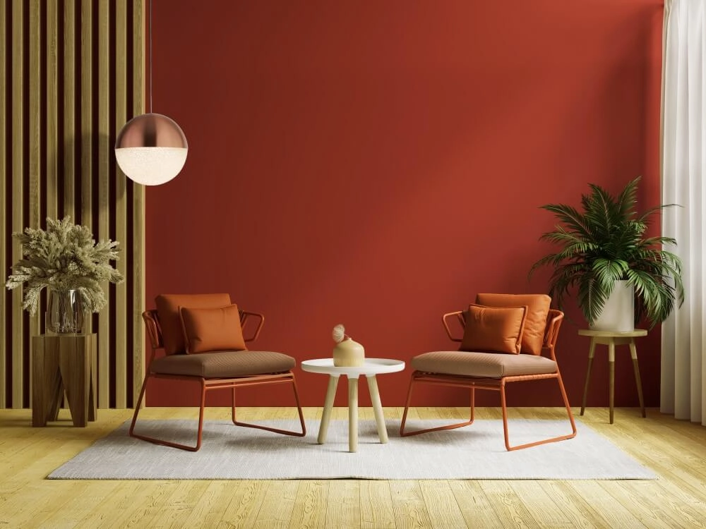 1-lichts hanglamp Marbles roodkoper Searchlight 5053423223353