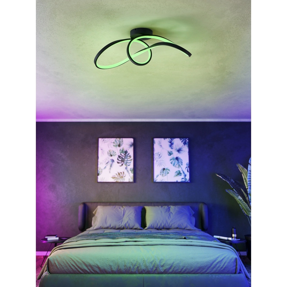 Zigbee plafondlamp Calarossa-Z led - zwart Eglo 9008606312948