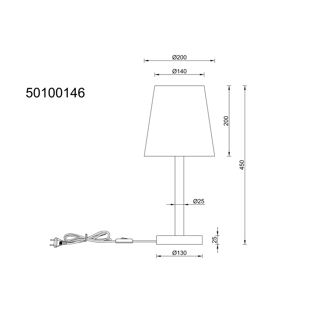 Tafellampje Joris hout Globo 9007371510818