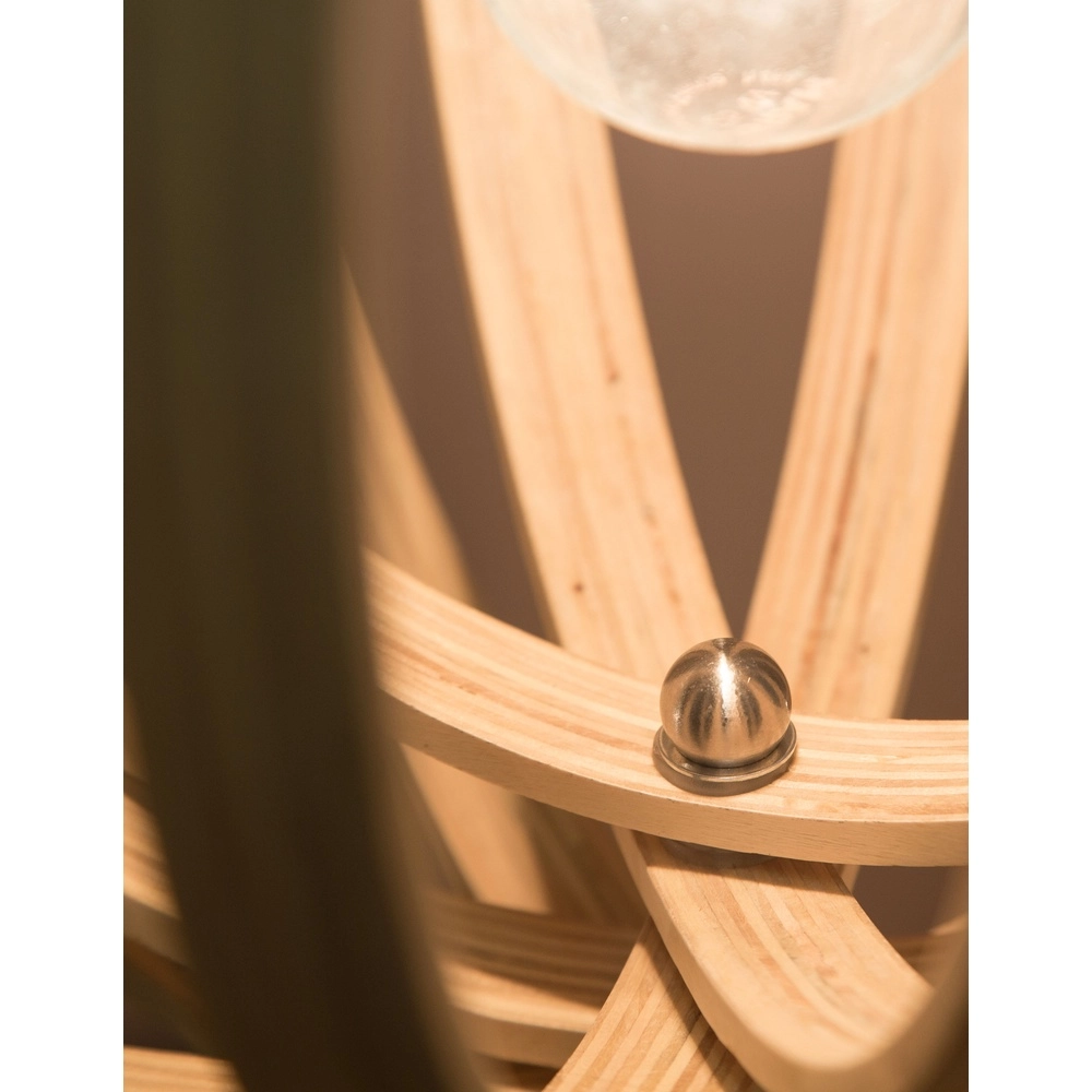 Moderne hanglamp Asco hout Ø 43cm Lyora 5212017424945