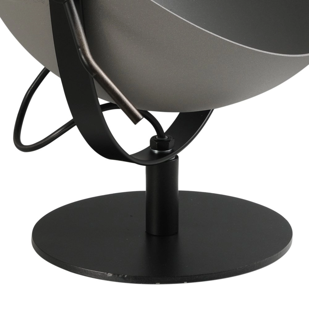 Stoere Industria Uplighter 30cm zwart met betongrijs Masterlight 8718121236605