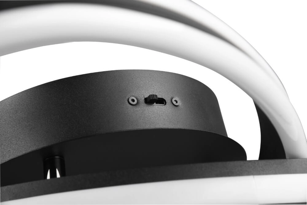 Plafonnière Nuria 59cm zwart Trio 4017807505184