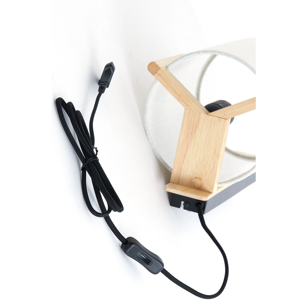 Danish design wandlamp Litto naturel met linnen Light & Living 8717807792756