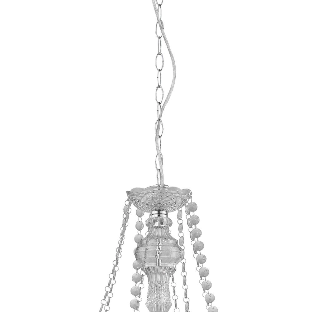 Grote kroonluchter Marie Therese Ø 74cm transparant Searchlight 5013874412386