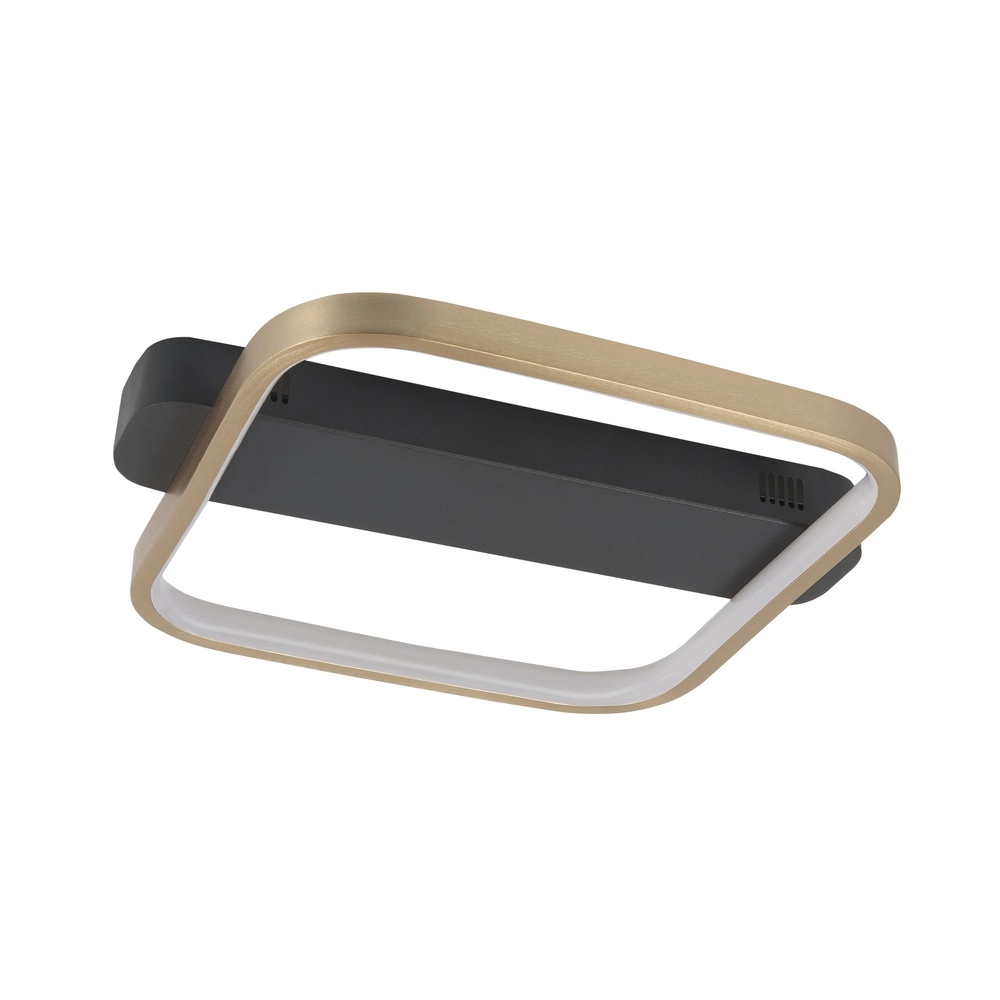 Design plafondlamp Ascona zwart met goud 30cm