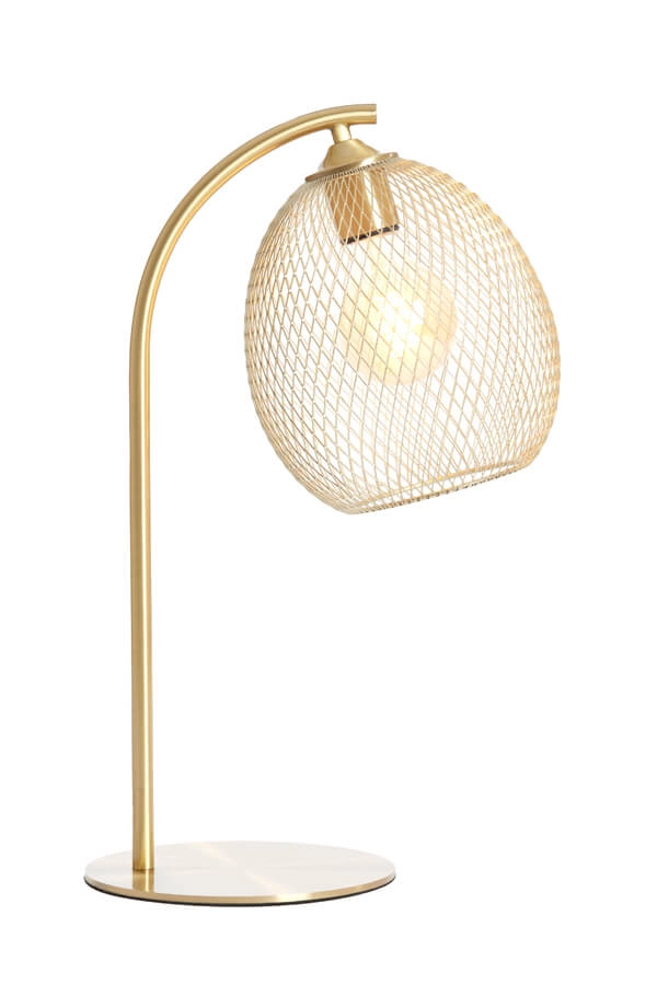 Gouden tafellamp Moroc Ø 20cm