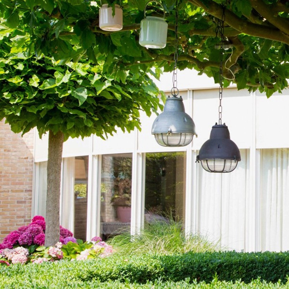 Industrie verandalamp Navigator 29cm antiek nikkel KS Verlichting 8714732704908