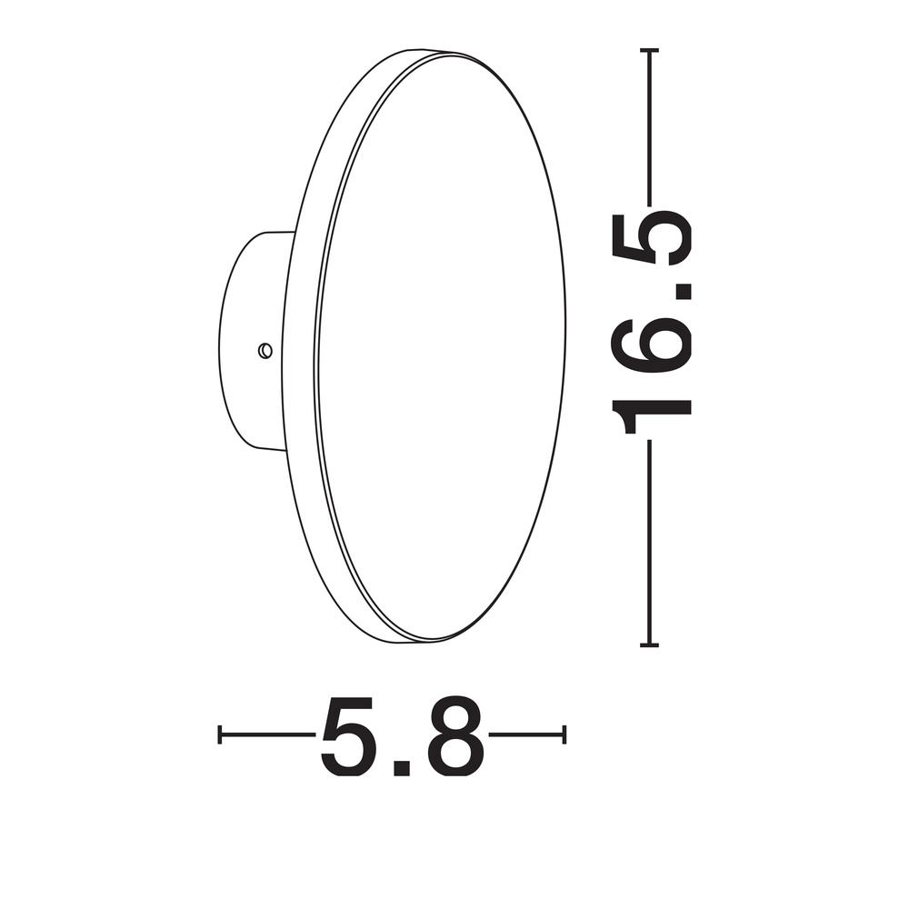 White wall lamp Tower design Lyora 5212017453716