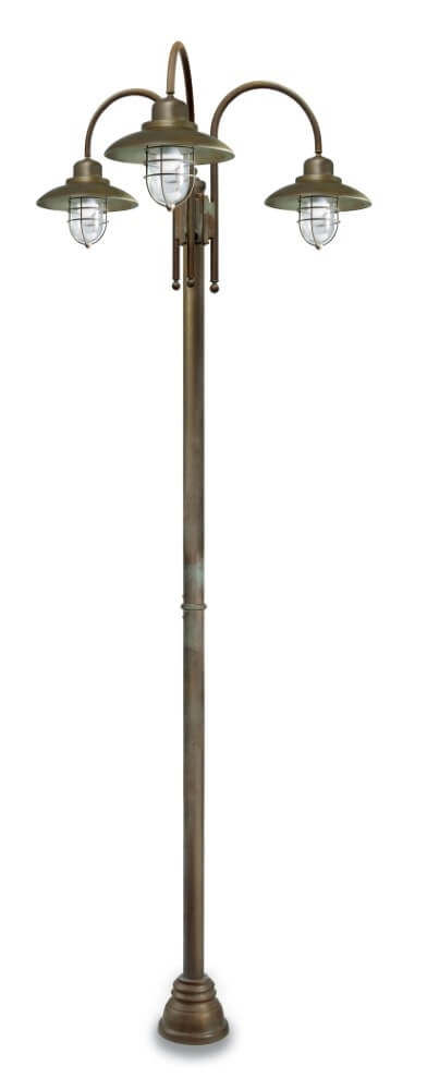 Staande lamp Patio Cage XL - verouderd messing 3-lichts Staande lamp Patio Cage XL - verouderd messing 3-lichts