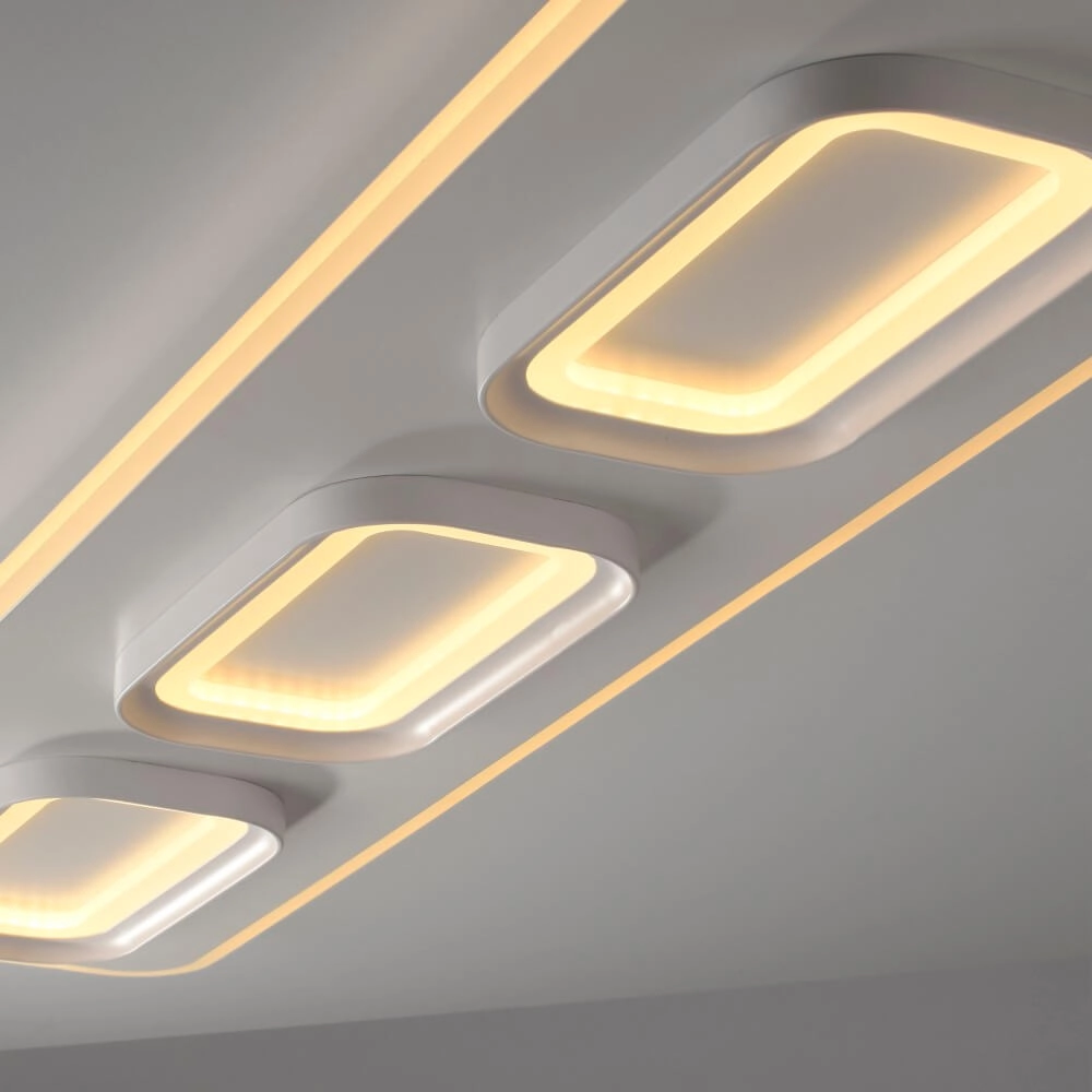 Witte plafondlamp Q-Kalina rechthoekig Paul Neuhaus 4012248385999