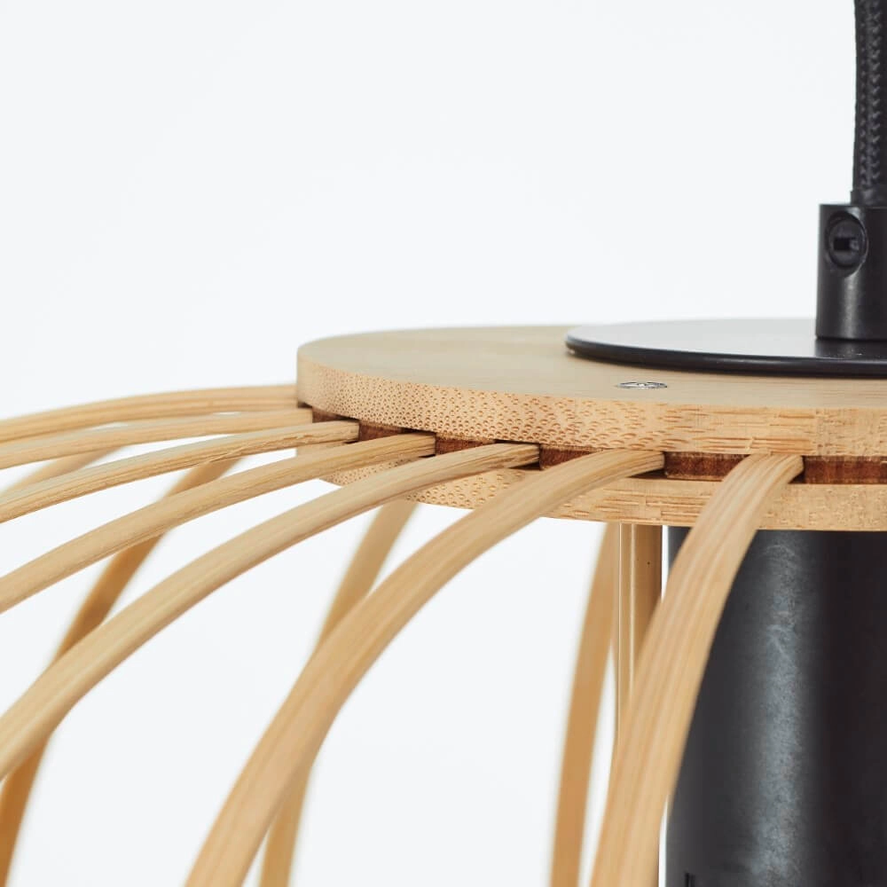 Houten hanglamp Enca Ø 40cm Brilliant 4004353428463