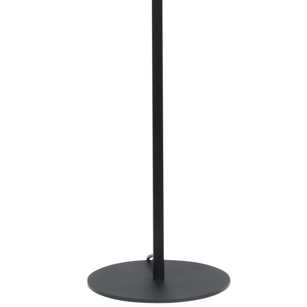 Zwarte vloerlamp Venus 150cm met bruine lampenkap Masterlight 8718121204260