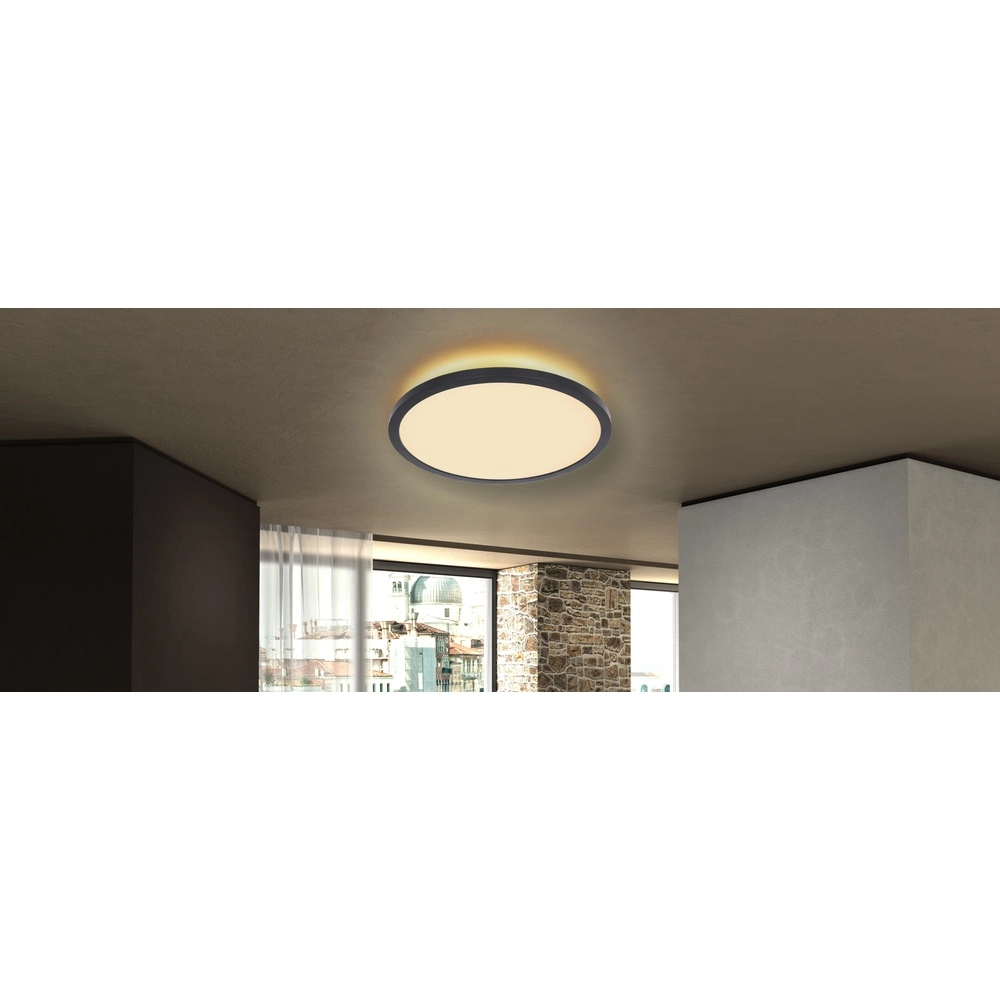 Plafonniere Sapana Ø 29,4cm zwart Globo 9007371411405